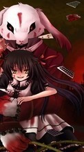 Scaricare immagine Anime,Girls,Blood sul telefono gratis.