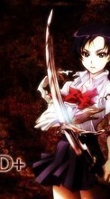 Scaricare immagine Anime, Girls, Blood, Swords, Men sul telefono gratis.
