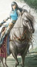 Anime,Girls,Horses per Sony Ericsson Xperia neo V