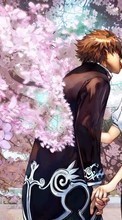 Scaricare immagine Anime, Girls, Love, Men, Kisses sul telefono gratis.