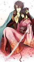 Scaricare immagine Anime, Girls, Swords, Men sul telefono gratis.