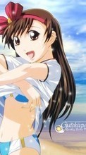Scaricare immagine Anime, Girls, Sea, Beach sul telefono gratis.