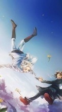 Scaricare immagine Anime, Girls, Men, Sky sul telefono gratis.