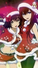 Scaricare immagine Anime, Girls, New Year, Holidays sul telefono gratis.