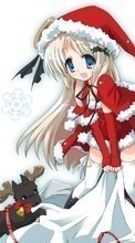 Scaricare immagine 320x240 Holidays, Anime, Girls, New Year, Christmas, Xmas sul telefono gratis.