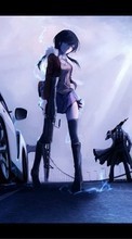Anime, Girls, Weapon per Motorola Defy+