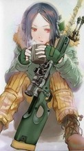 Scaricare immagine Anime, Girls, Weapon, Pictures sul telefono gratis.