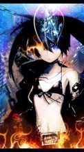Scaricare immagine Anime, Girls, Black Rock Shooter sul telefono gratis.