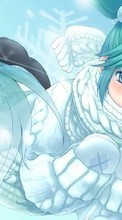 Scaricare immagine Anime, Girls, Winter sul telefono gratis.