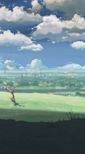 Scaricare immagine 128x160 Anime, Landscape, Sky sul telefono gratis.