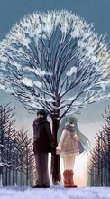 Scaricare immagine Anime, Winter sul telefono gratis.