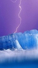 Scaricare immagine 128x160 Landscape, Lightning, Snow, Antarctica, Arctic sul telefono gratis.