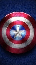 Scaricare immagine Captain America, Background, Cinema, Logos sul telefono gratis.