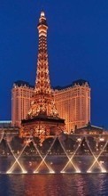 Scaricare immagine Architecture, Las Vegas, Cities, Night sul telefono gratis.
