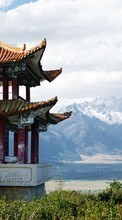 Architecture, Asia, Mountains, Landscape per Samsung Galaxy Note 2
