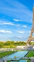 Scaricare immagine Architecture, Eiffel Tower, Cities, Sky, Paris, Landscape sul telefono gratis.