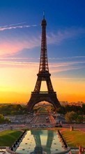 Scaricare immagine Architecture, Eiffel Tower, Cities, Paris, Landscape sul telefono gratis.