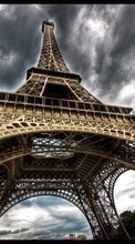 Scaricare immagine Landscape, Architecture, Paris, Eiffel Tower sul telefono gratis.