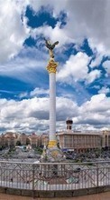 Scaricare immagine Landscape, Cities, Sky, Architecture, Monuments, Kyiv sul telefono gratis.
