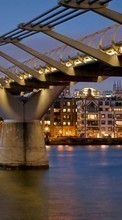 Scaricare immagine Landscape, Cities, Rivers, Bridges, Architecture sul telefono gratis.