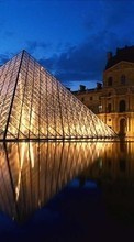 Scaricare immagine Architecture, Cities, Paris, Landscape, Louvre sul telefono gratis.