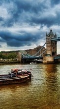 Scaricare immagine Architecture, London, Bridges, Landscape, Rivers sul telefono gratis.
