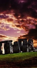 Scaricare immagine Sky, Architecture, Stonehenge sul telefono gratis.