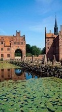 Scaricare immagine Landscape, Rivers, Architecture, Castles sul telefono gratis.