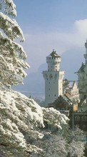 Scaricare immagine Landscape, Winter, Architecture, Castles sul telefono gratis.