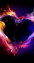 Scaricare immagine Backgrounds, Art, Hearts, Love, Valentine&#039;s day sul telefono gratis.
