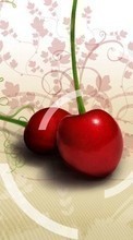 Scaricare immagine Fruits, Sweet cherry, Food, Art, Berries sul telefono gratis.