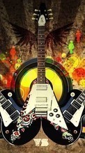 Scaricare immagine Art, Guitars, Tools, Music sul telefono gratis.