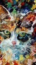 Scaricare immagine Art, Cats, Drawings, Animals sul telefono gratis.