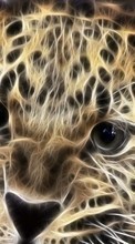 Scaricare immagine Animals, Art, Leopards sul telefono gratis.
