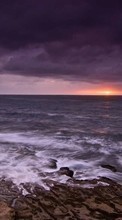 Scaricare immagine 320x240 Landscape, Water, Sunset, Sky, Art, Sea, Sun sul telefono gratis.