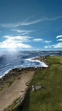 Scaricare immagine 360x640 Landscape, Water, Sky, Art, Sea sul telefono gratis.