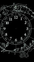 Scaricare immagine Clock, Background, Zodiac sul telefono gratis.