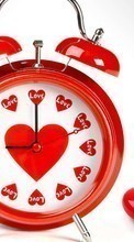 Scaricare immagine Clock, Love, Objects, Hearts sul telefono gratis.