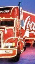 Scaricare immagine Auto, Brands, Trucks, Coca-cola, Holidays, Christmas, Xmas, Transport sul telefono gratis.