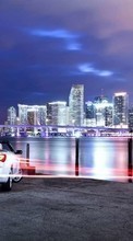 Auto, Cities, Night, Landscape, Transport per Samsung Galaxy Prime