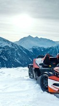 Scaricare immagine Auto, Mountains, Snow, Transport sul telefono gratis.