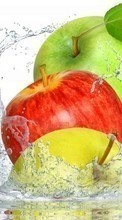 Scaricare immagine Apples, Food, Fruits, Water sul telefono gratis.