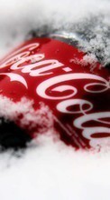Scaricare immagine Brands, Coca-cola, Logos, Snow sul telefono gratis.