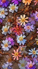 Scaricare immagine 320x480 Flowers, Backgrounds, Drawings sul telefono gratis.