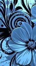 Scaricare immagine Flowers, Backgrounds, Drawings sul telefono gratis.