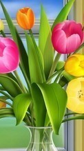 Scaricare immagine Plants, Flowers, Drawings sul telefono gratis.