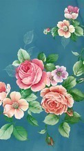Scaricare immagine 720x1280 Plants, Flowers, Roses, Drawings sul telefono gratis.