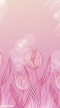 Scaricare immagine 800x480 Flowers, Tulips, Drawings sul telefono gratis.