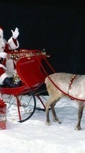 Scaricare immagine 1080x1920 Holidays, New Year, Jack Frost, Santa Claus, Christmas, Xmas sul telefono gratis.