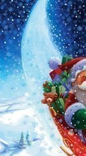 Scaricare immagine Holidays, Winter, New Year, Jack Frost, Snow sul telefono gratis.
